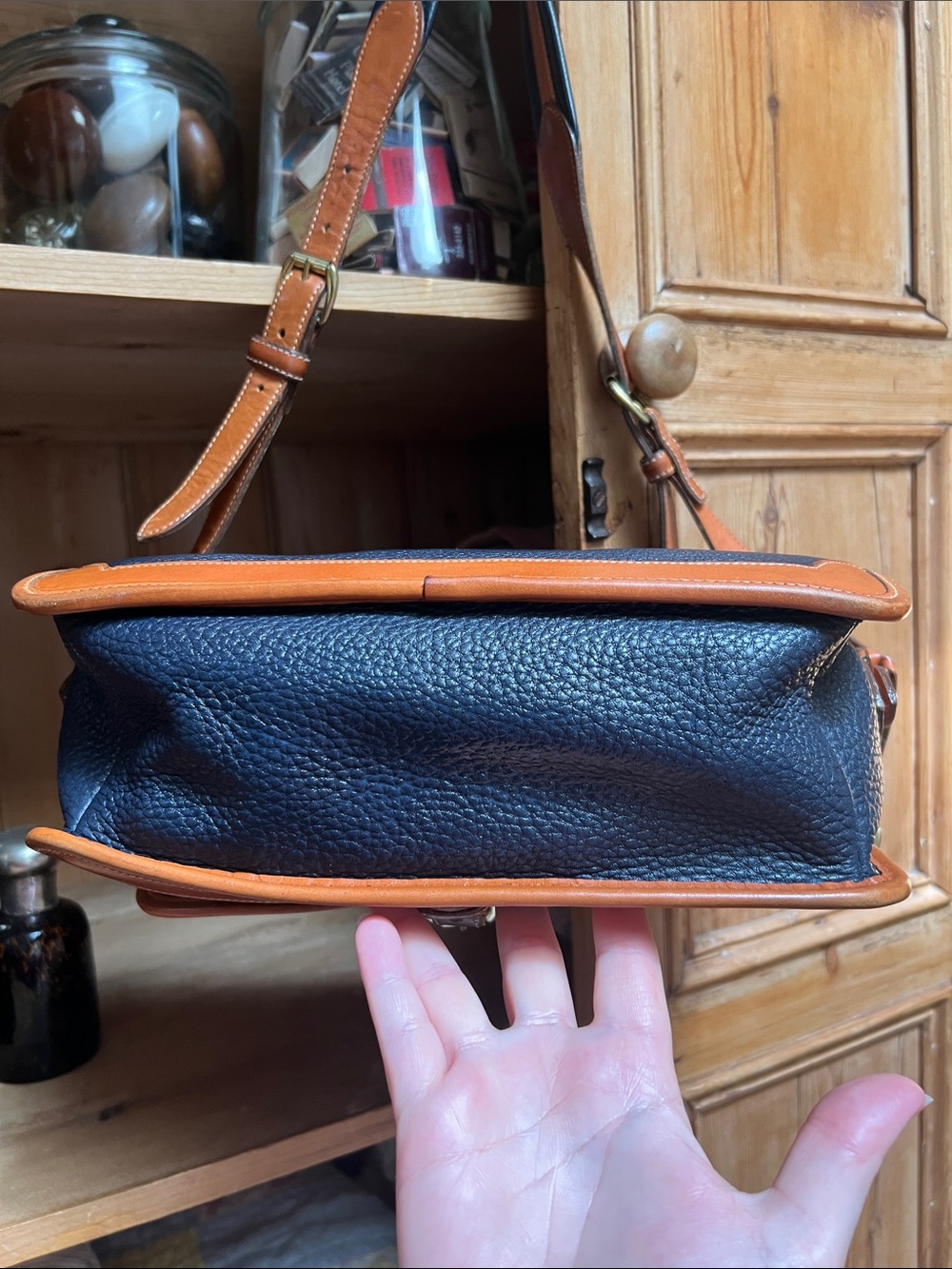 Dooney & Bourke Surry All Weather Leather Navy Crossbody - Picture 8 of 13